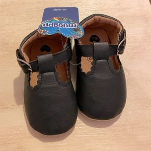 Black Baby Shoes 12-18m
